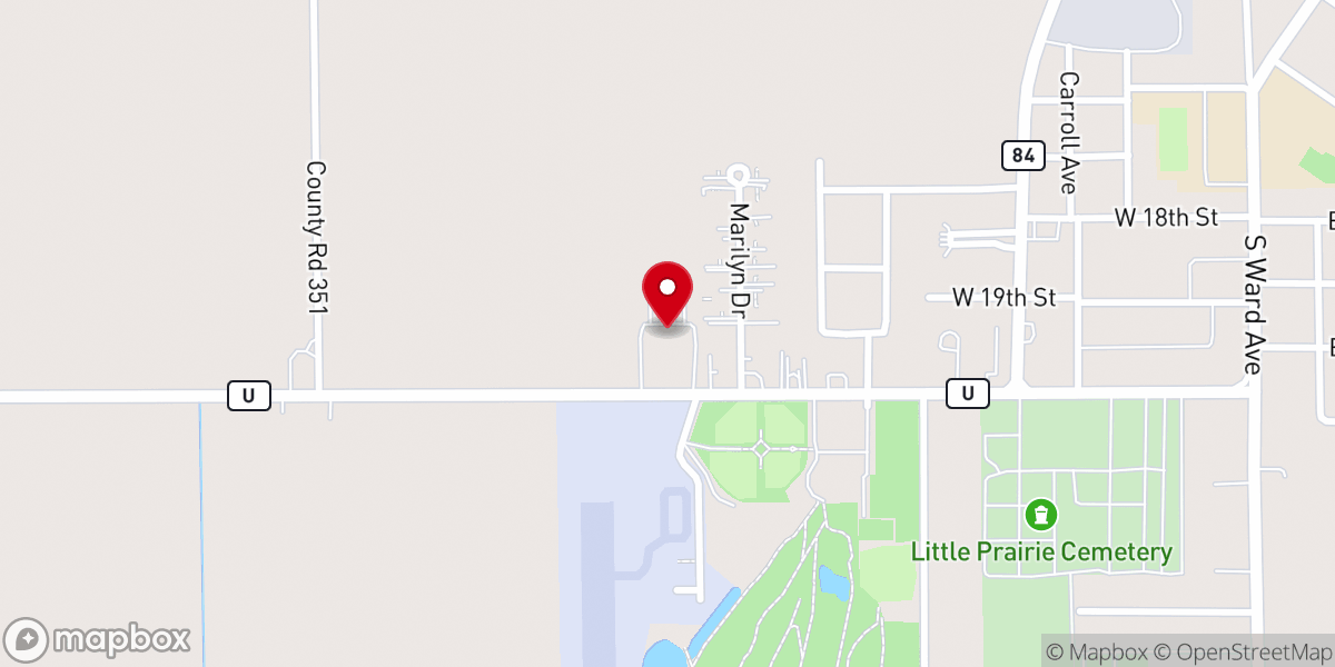 Map showing location of Jesus Name Tabernacle
