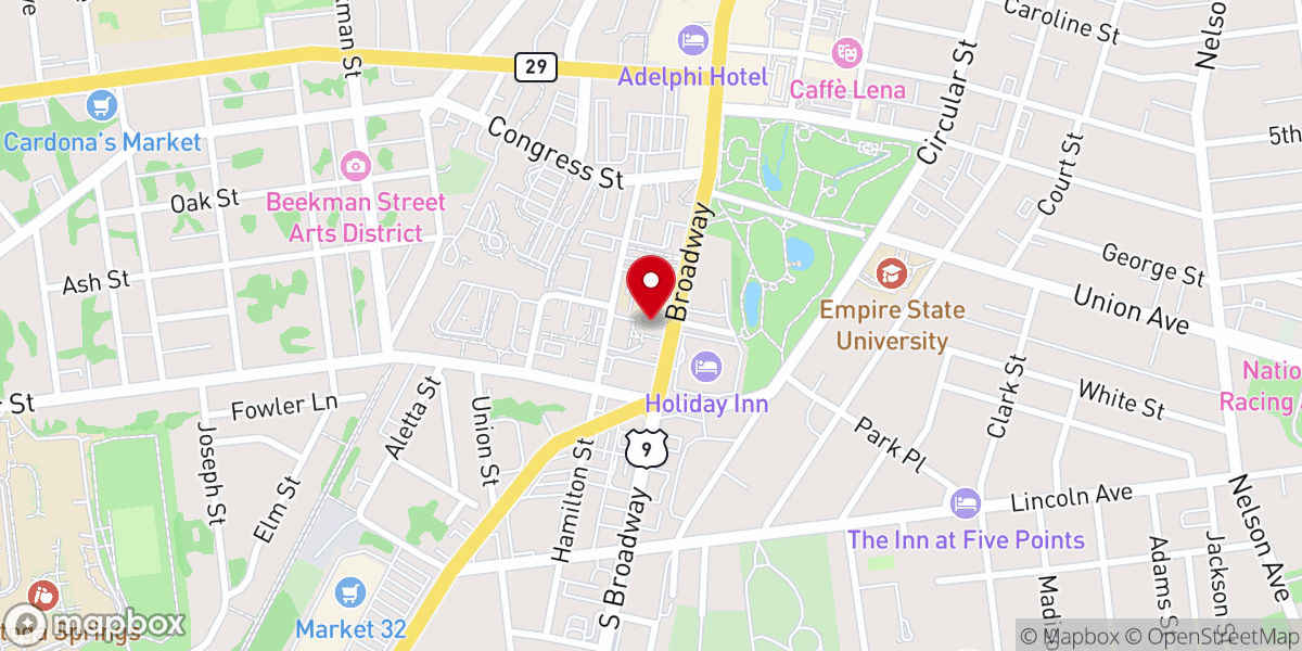 Map showing location of The Church of Saint Peter