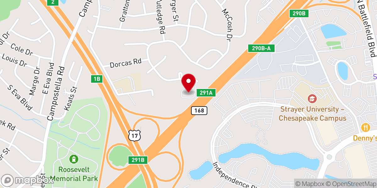 Map showing location of St Benedict's Catholic Church