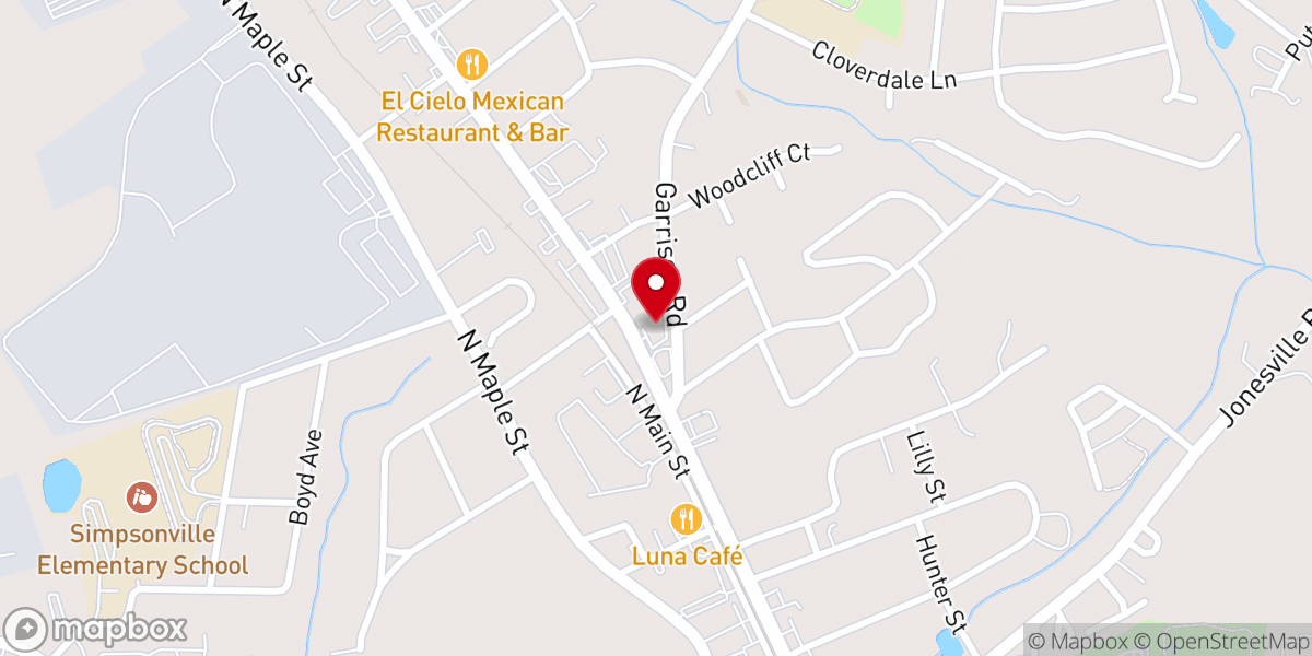Map showing location of Redemption Point Church
