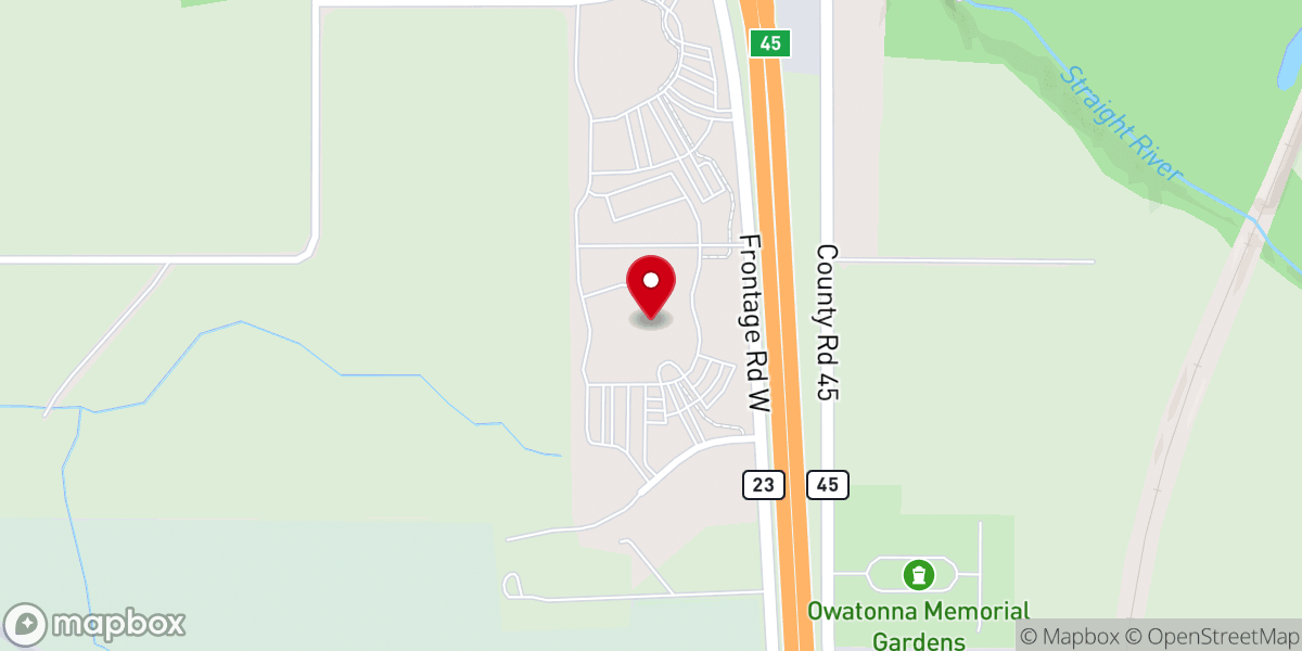 Map showing location of Christian Family Church and World Outreach Center