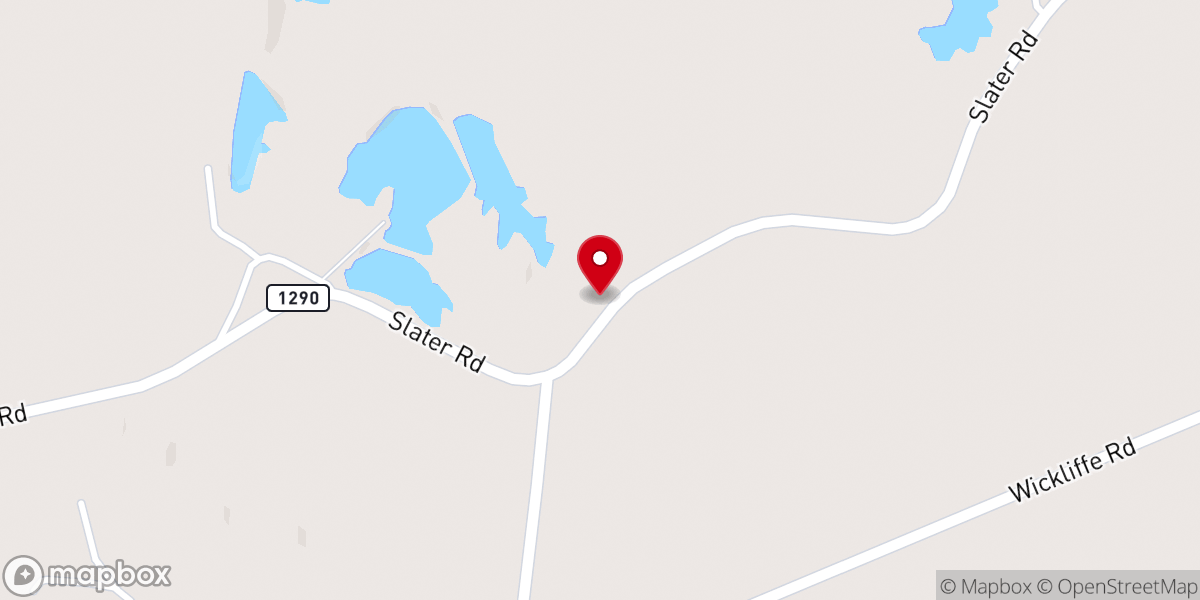 Map showing location of Cane Creek Missionary Baptist Church