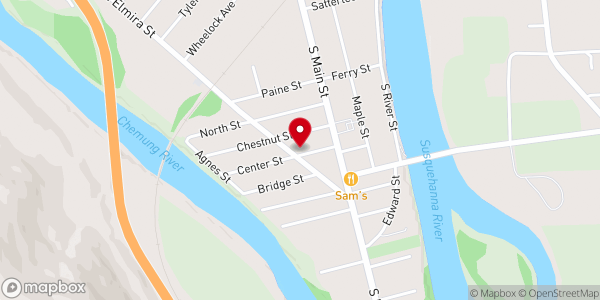 Map showing location of Bethany Christian Fellowship