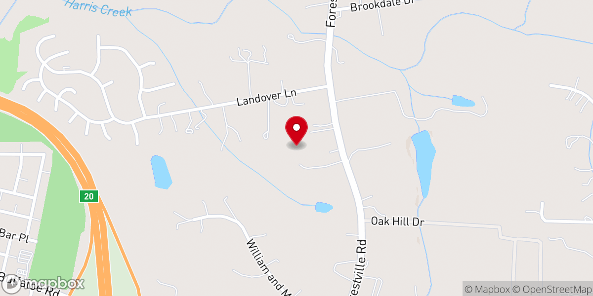 Map showing location of Covenant Life Fellowship Church