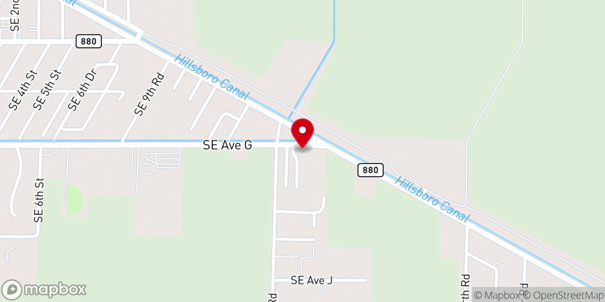 Map showing location of The Church of God Tabernacle (True Holiness)
