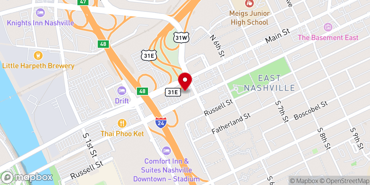 Map showing location of St Ann's Episcopal Church