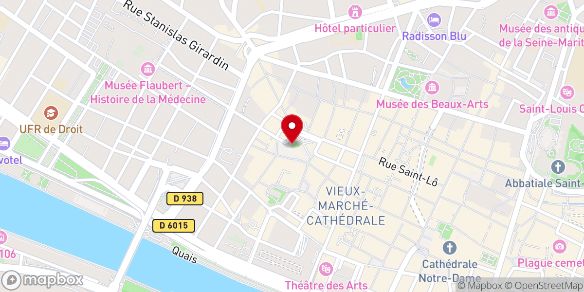 Map showing location of Le Bûcher de Jeanne d'Arc
