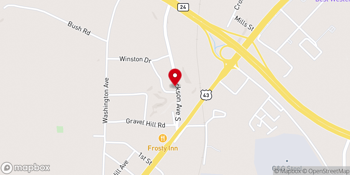 Map showing location of Llamada Final Alabama