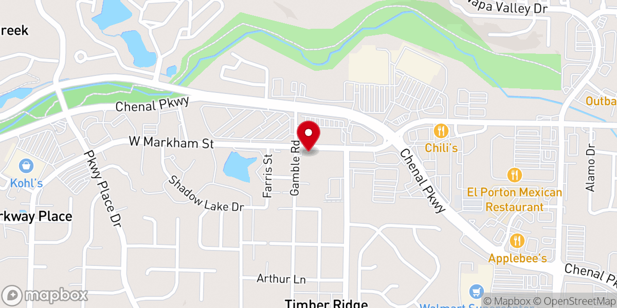 Map showing location of Christian Life Center