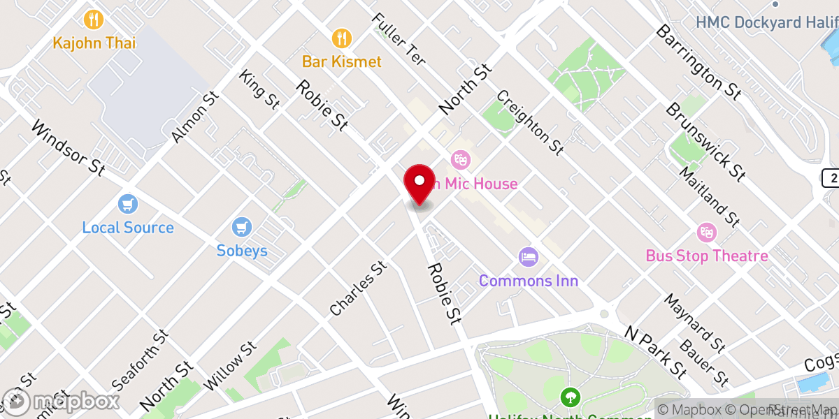 Map showing location of PAXnorth Church