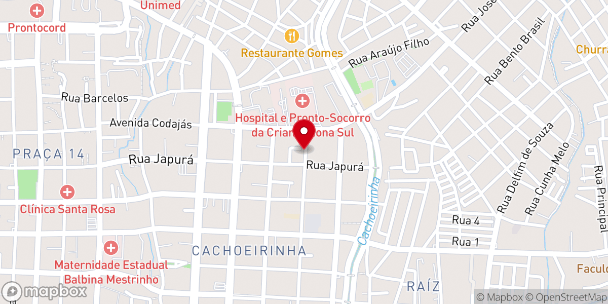 Map showing location of IEADAM | 300ª Casa de Oração | Área 211
