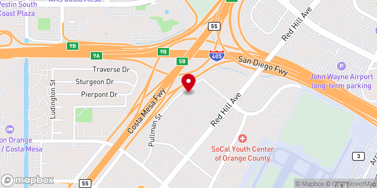 Map showing location of Generations Church (Formerly Watermark OC)