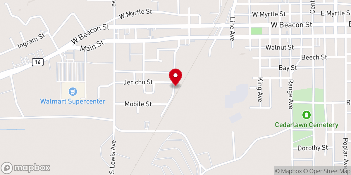 Map showing location of The Liberty Center