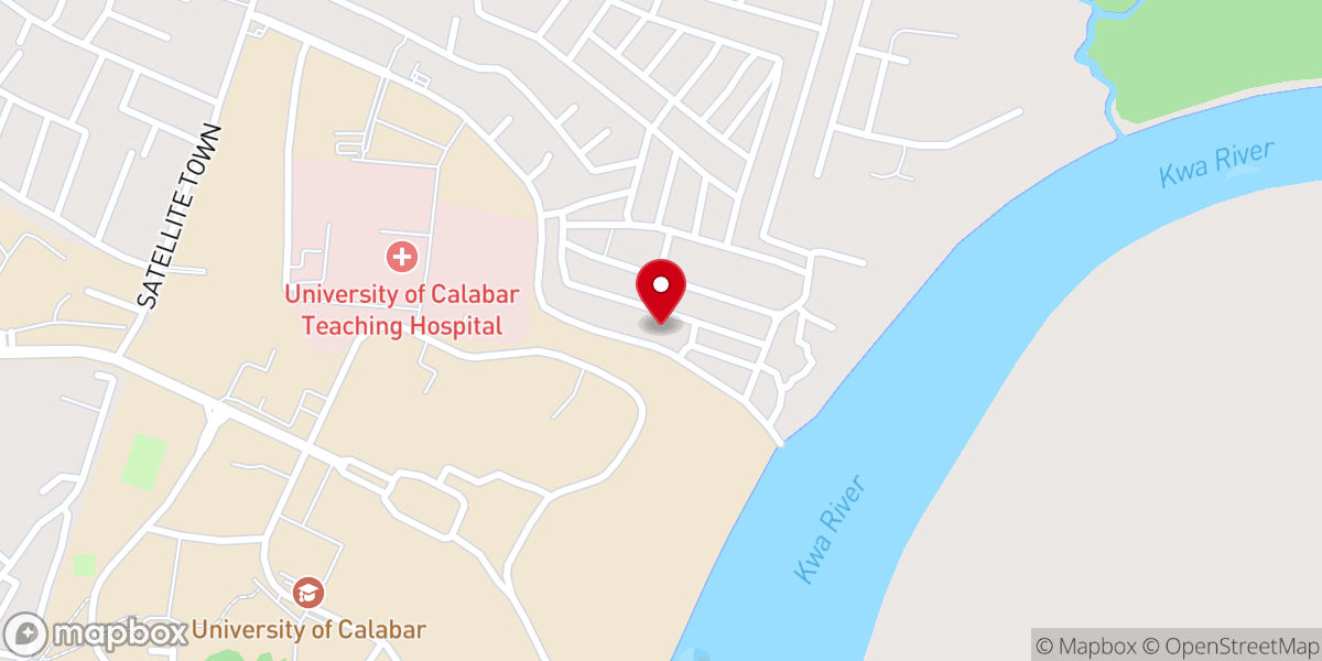 Map showing location of Anglican Church, esuk, Otu