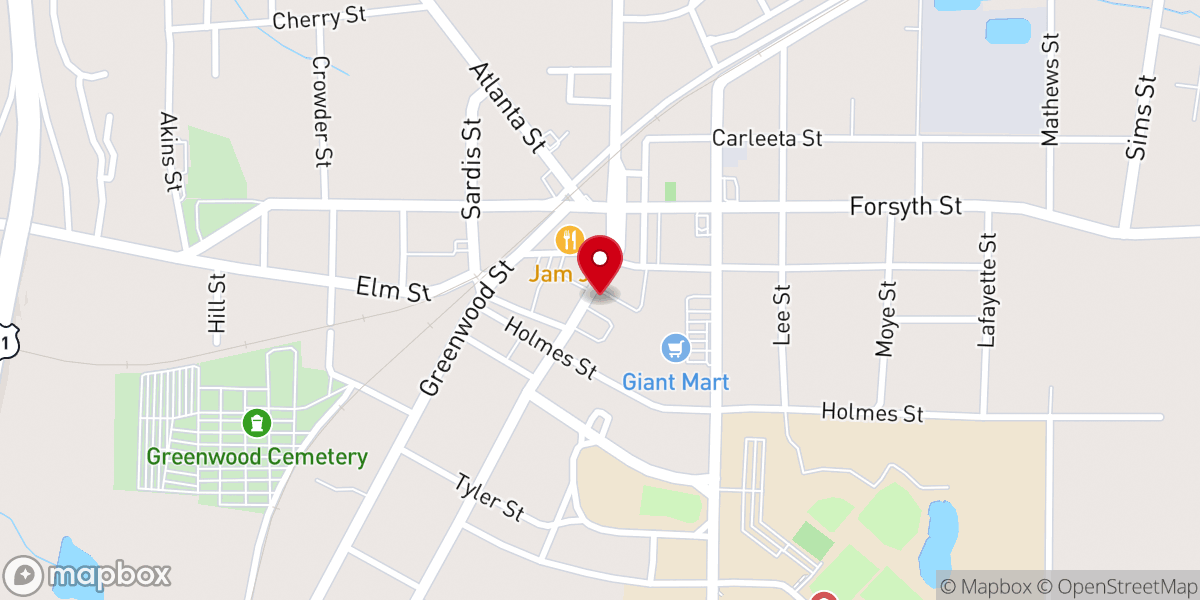 Map showing location of Calvary Full Gospel Church - Food Distribution Center