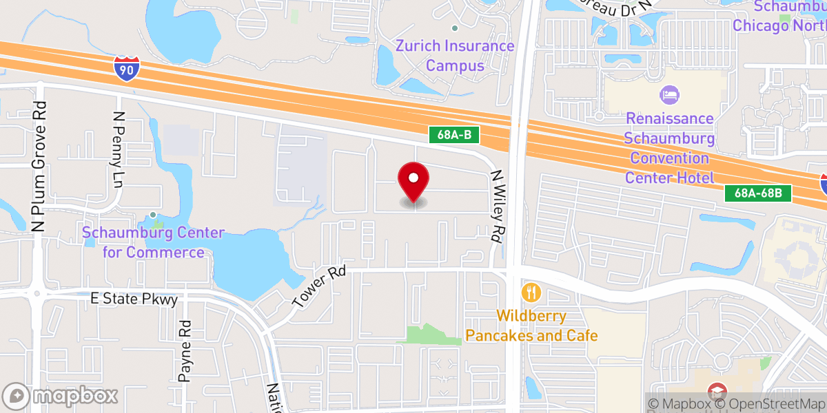 Map showing location of Schaumburg Community Church