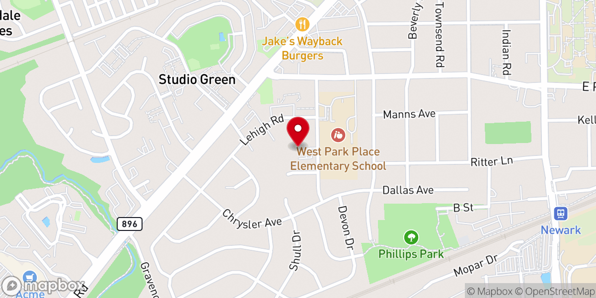 Map showing location of Unitarian Universalist Fellowship of Newark