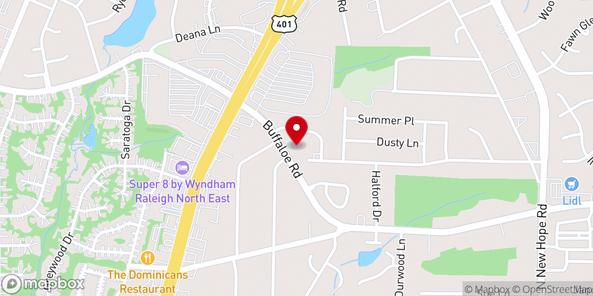 Map showing location of Emmaus Church