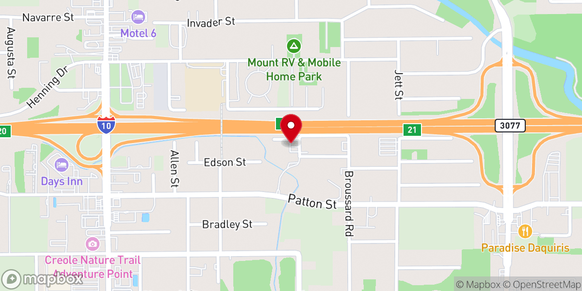 Map showing location of Grace Baptist Church
