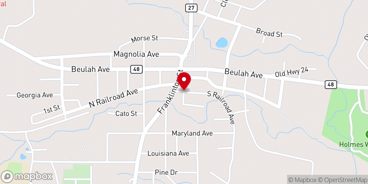 Map showing location of Southern District LCMS