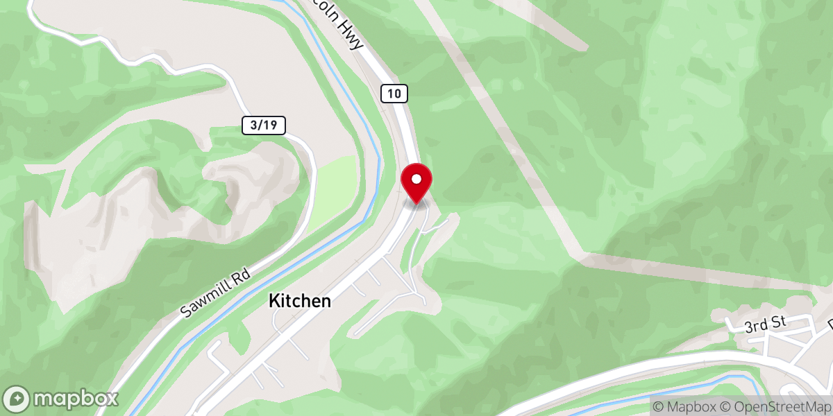 Map showing location of Stone Branch Church of God
