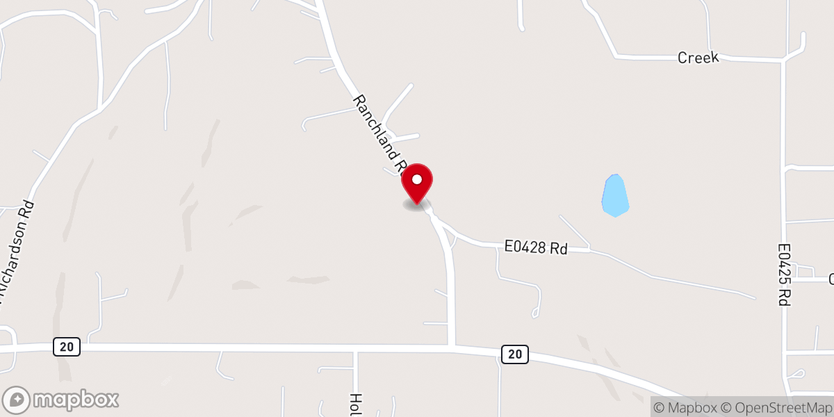 Map showing location of Wildwood Weddings - The Carriage House of OK