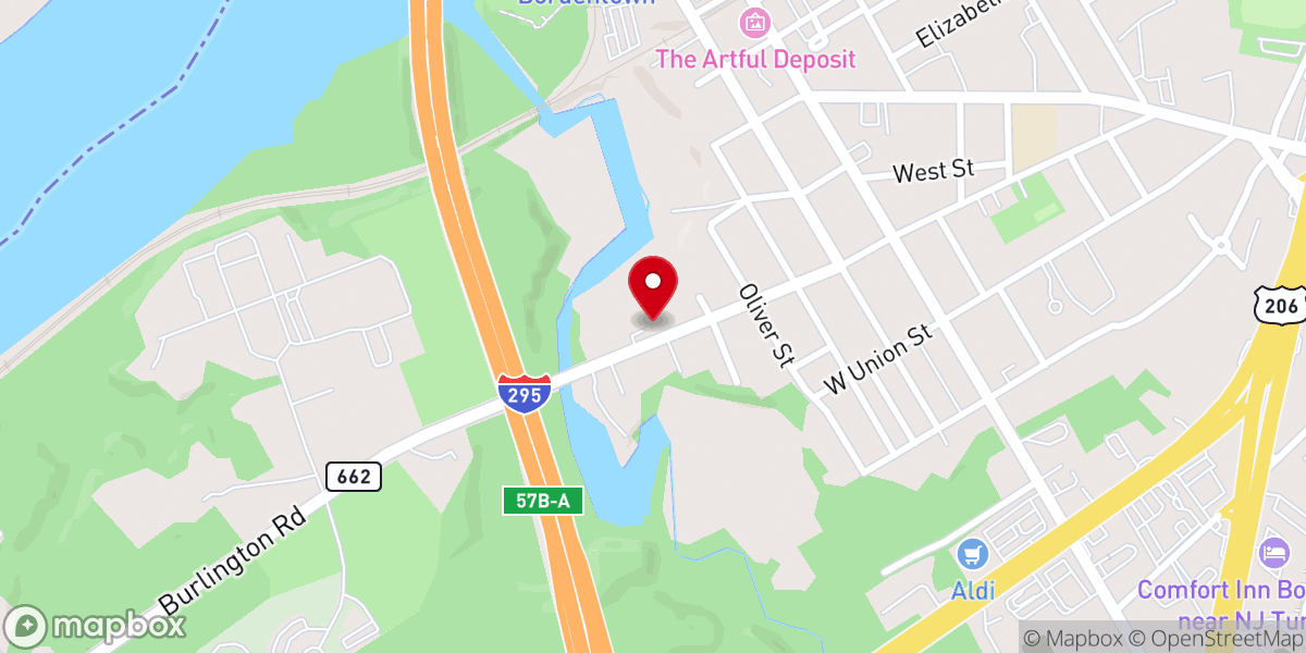 Map showing location of Union Baptist Church