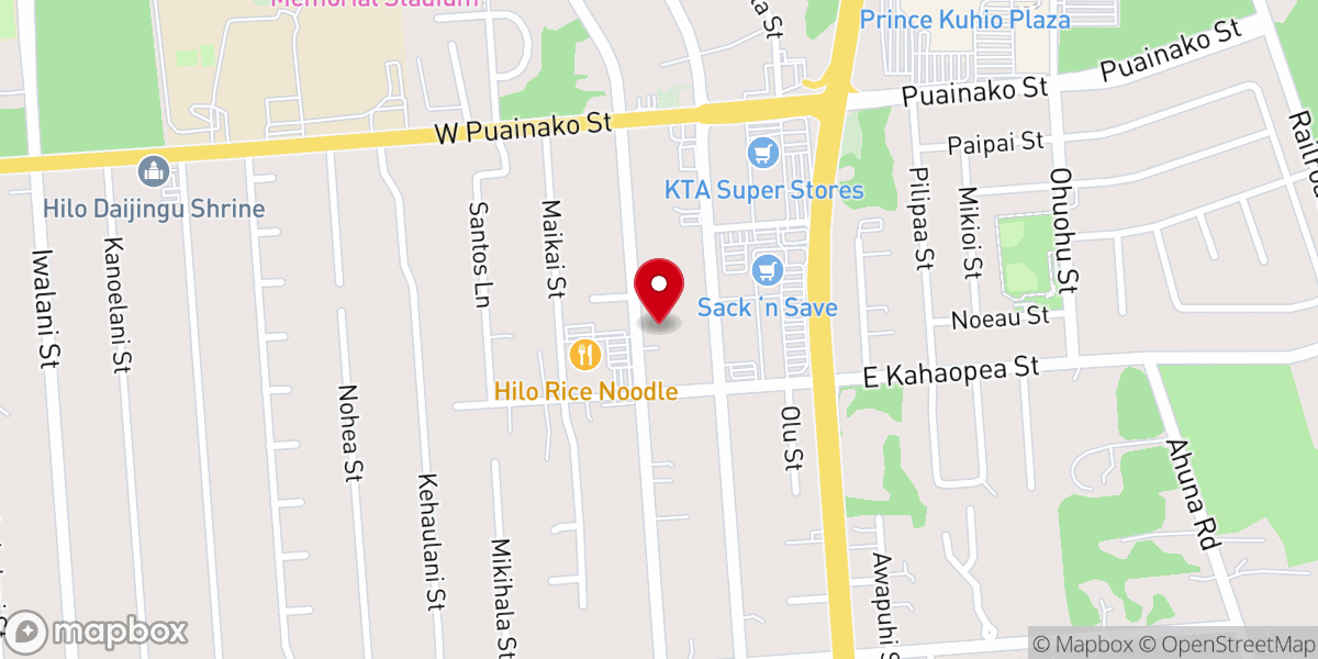 Map showing location of Big Island Church