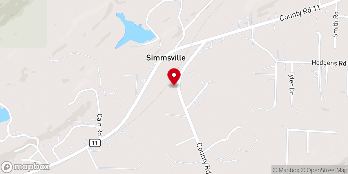 Map showing location of Living Word Christian Center