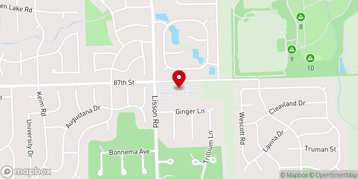 Map showing location of Saint Elizabeth Seton Church
