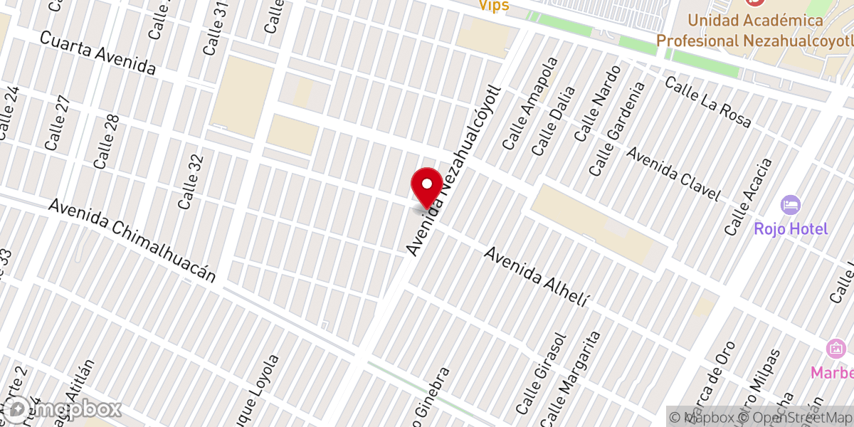 Map showing location of La Luz del Mundo Tamaulipas, Nezahualcóyotl México