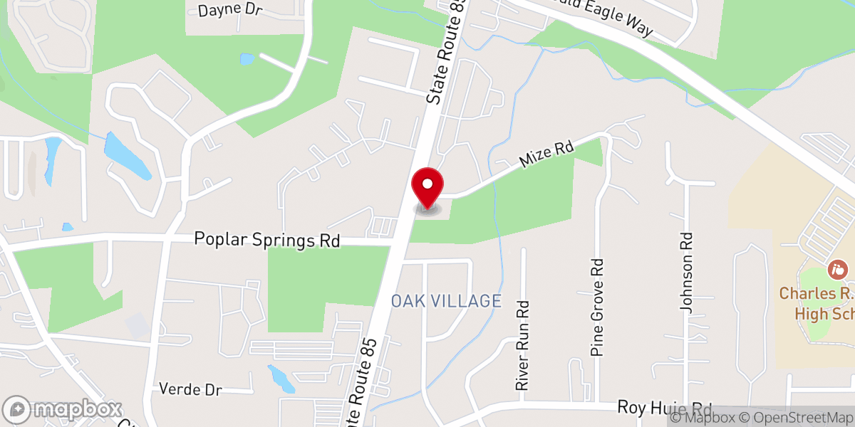 Map showing location of Christian Outreach Church
