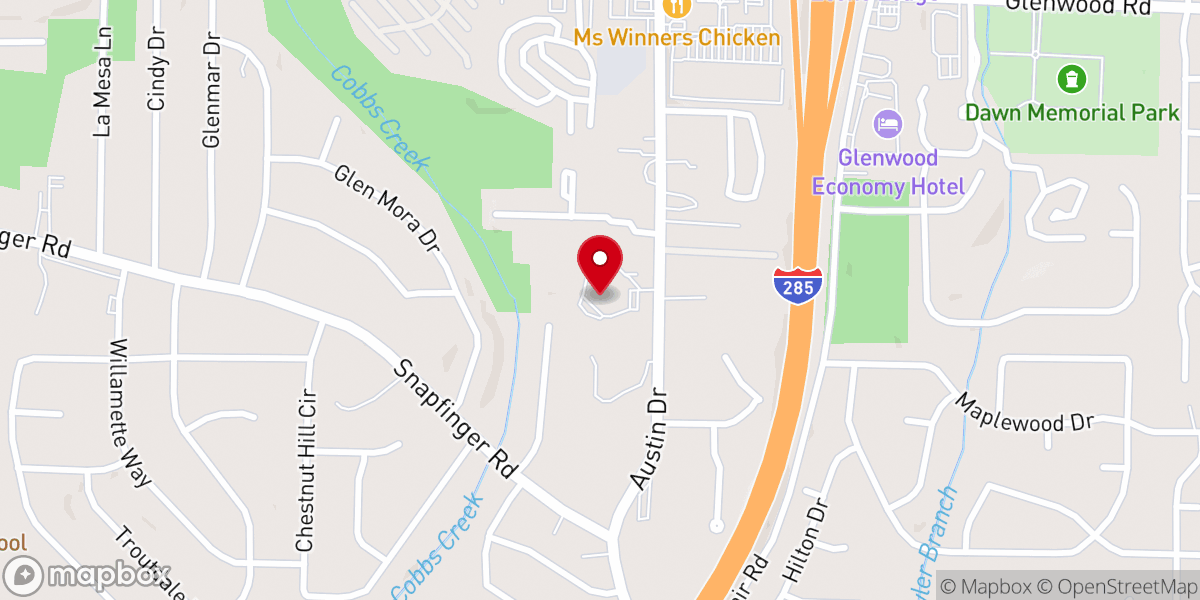 Map showing location of Bethesda Cathedral of the Apostolic Faith, Inc.