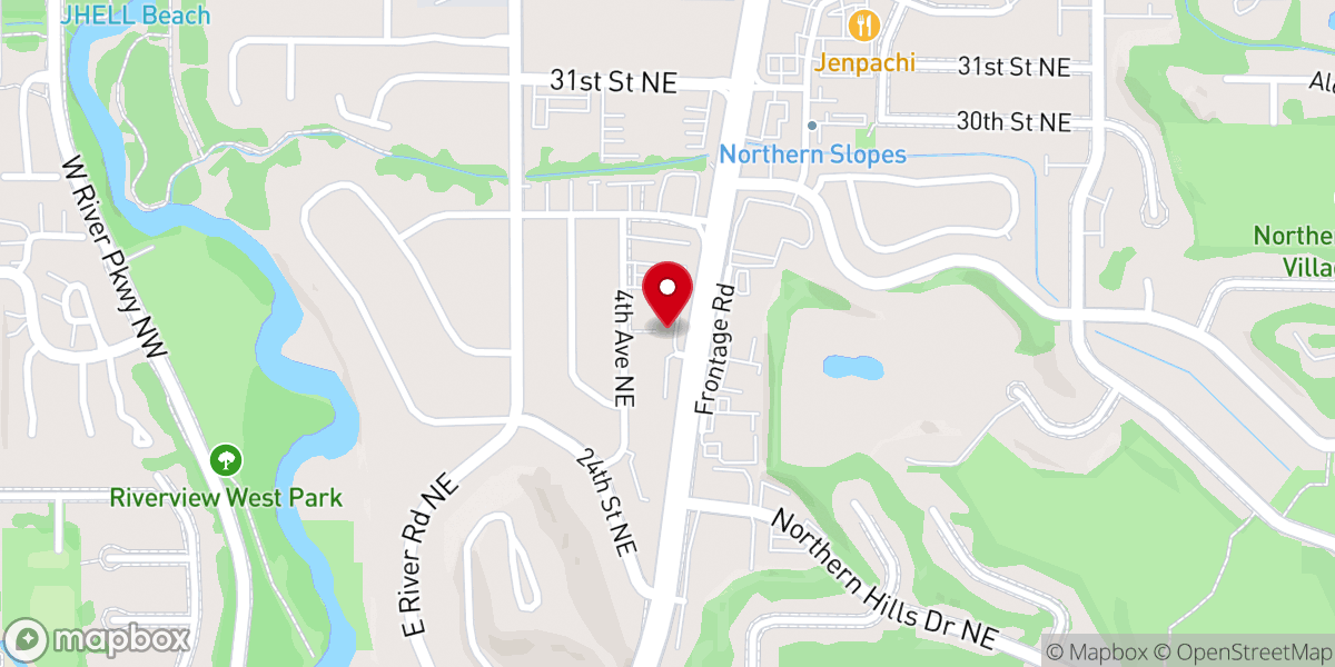 Map showing location of Evangel United Methodist Church