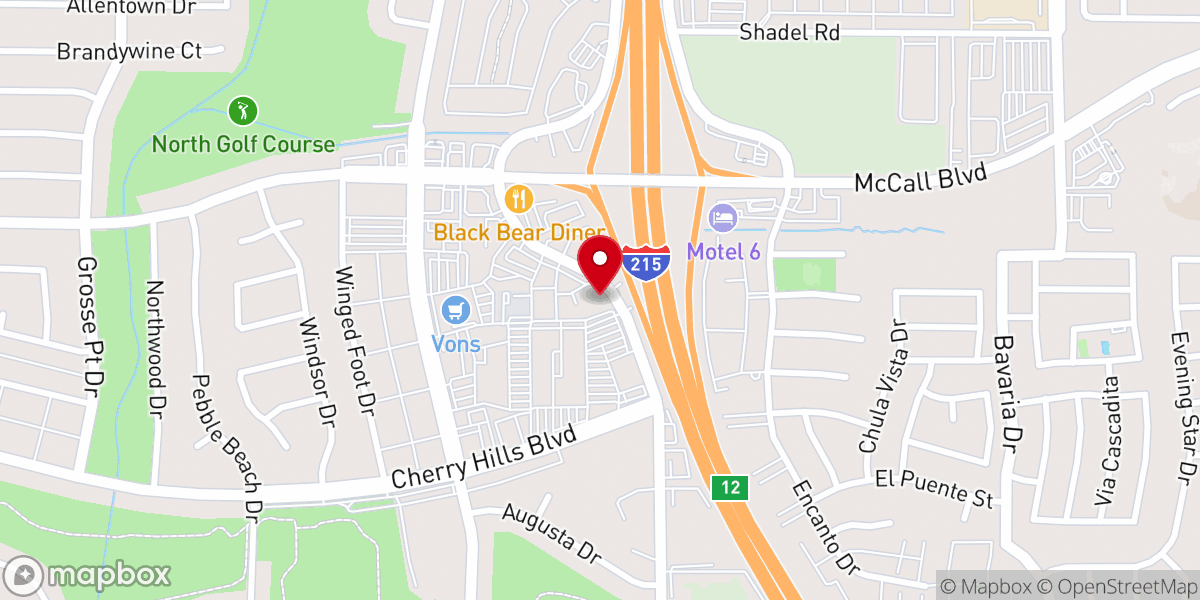 Map showing location of Victory Calvary Chapel