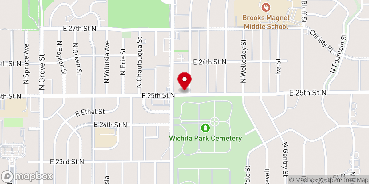 Map showing location of Mt Gilead Missionary Baptist Church