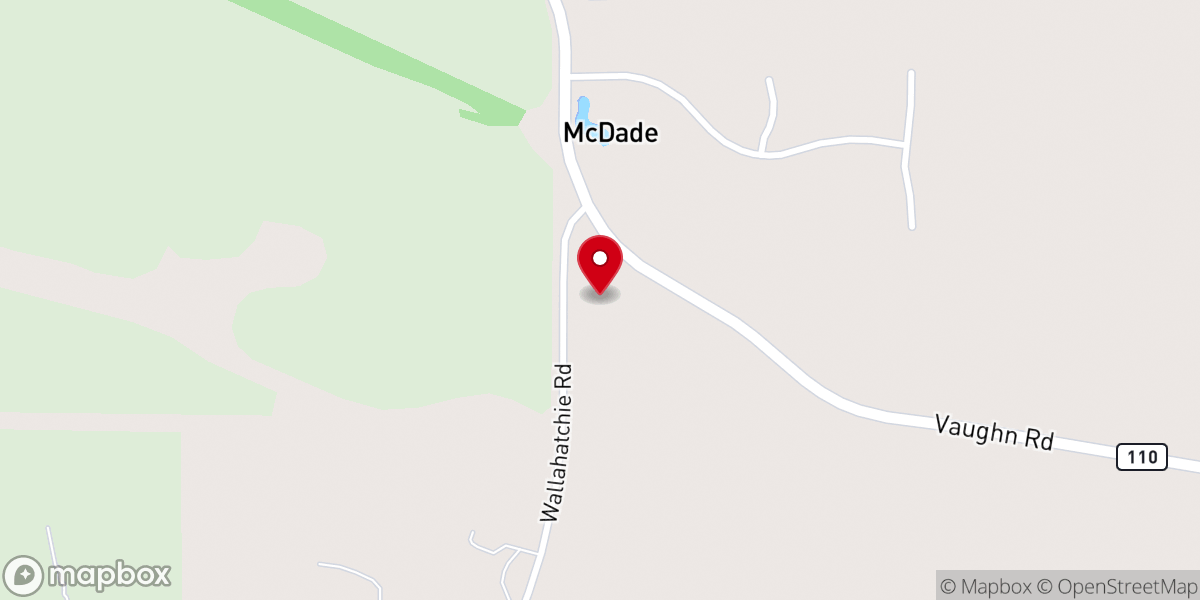 Map showing location of Woodland Methodist Church