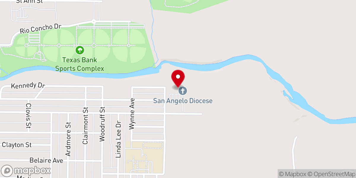 Map showing location of Christ the King Retreat Center