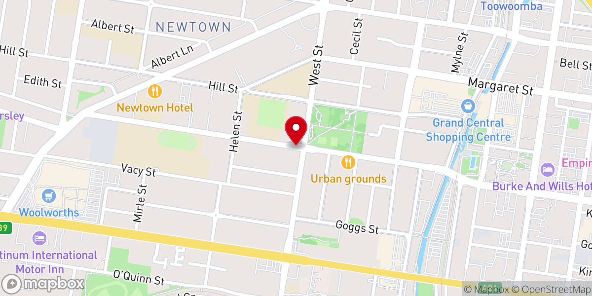 Map showing location of Anglican Church of Australia