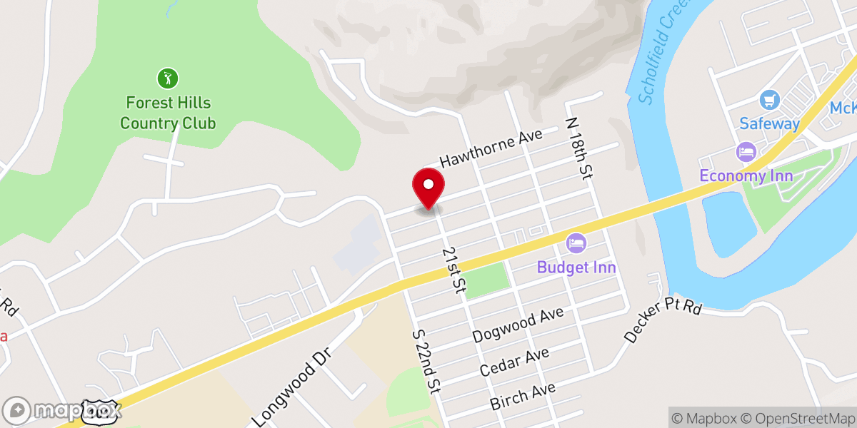 Map showing location of Calvary Missionary Baptist Church