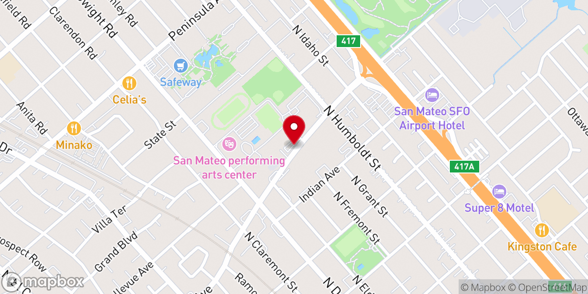 Map showing location of Grace Church