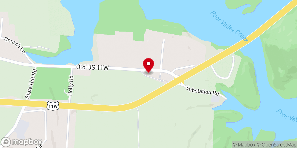 Map showing location of The Mooresburg Community