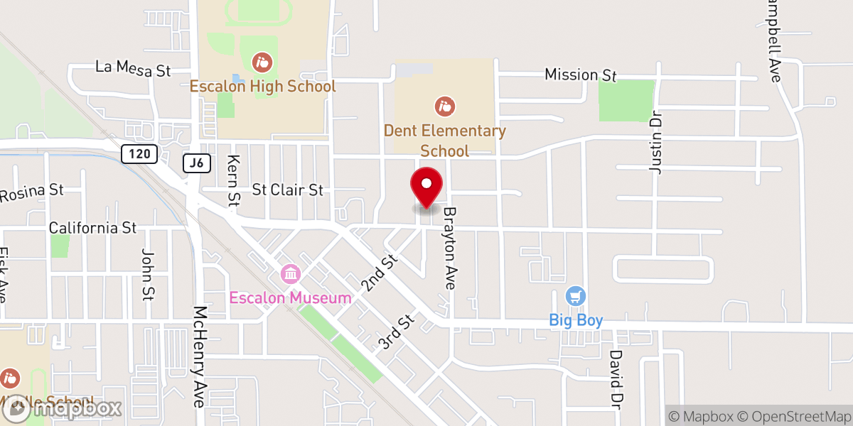 Map showing location of Trinity Church - Food Distribution Center