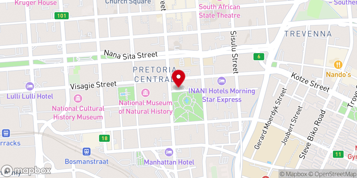 Map showing location of Wesley Community Centre