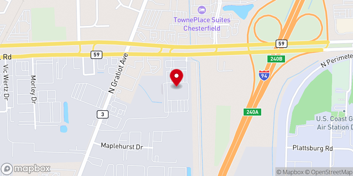 Map showing location of Kensington Church Clinton Township Campus