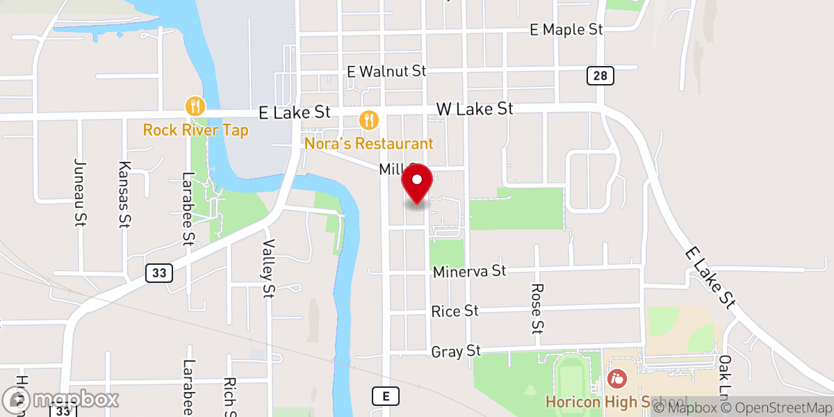 Map showing location of Emmanuel United Methodist Church