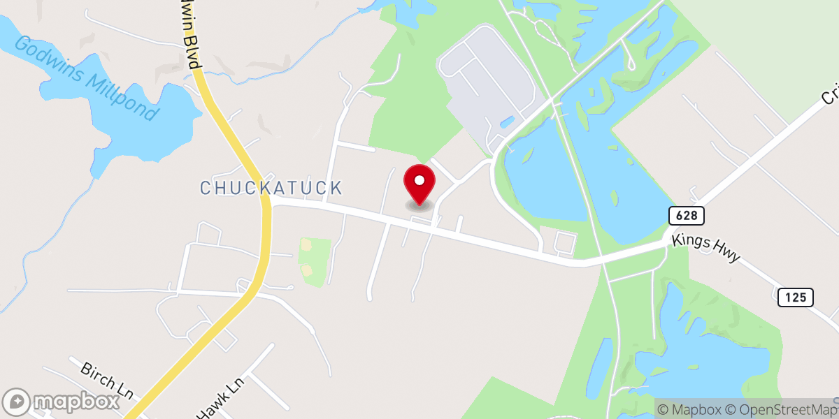Map showing location of Wesley Chapel Church