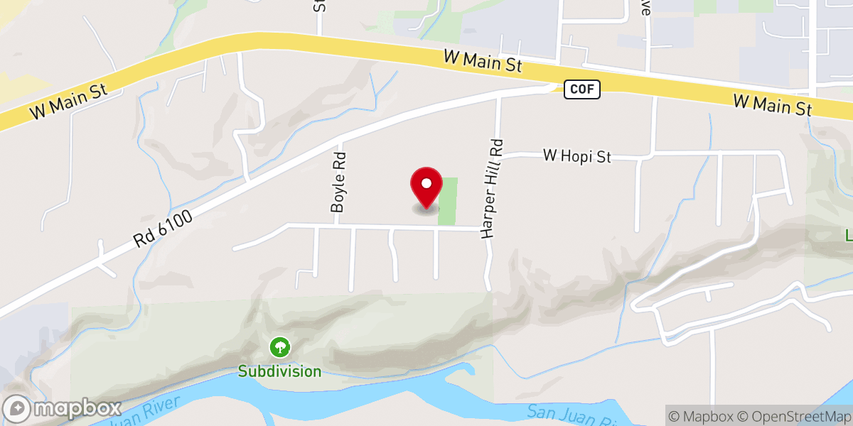 Map showing location of Higher Ground Church