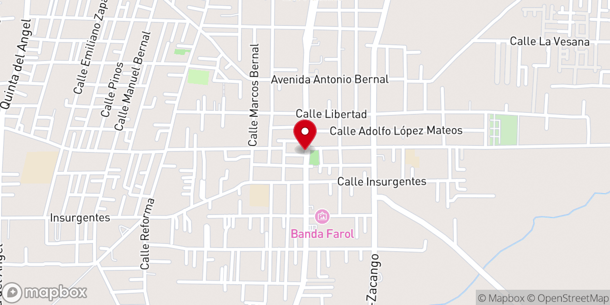Map showing location of Parroquia del Divino Salvador