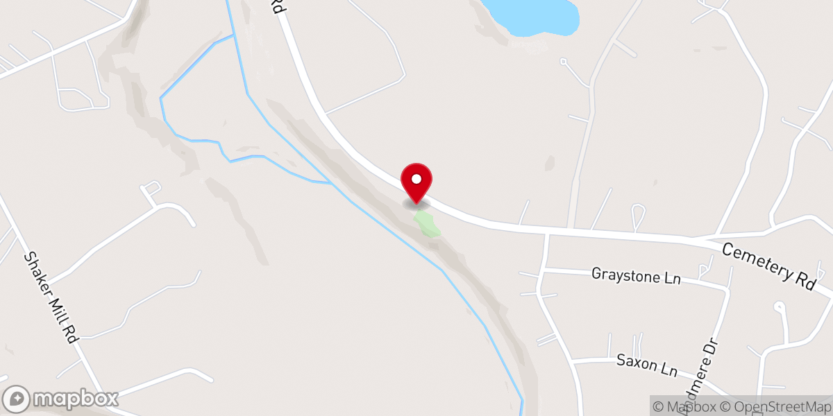 Map showing location of Burton Memorial Baptist Church